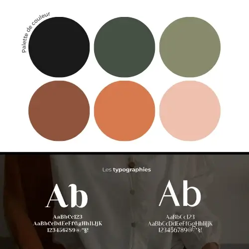 Palette et typo Belle store