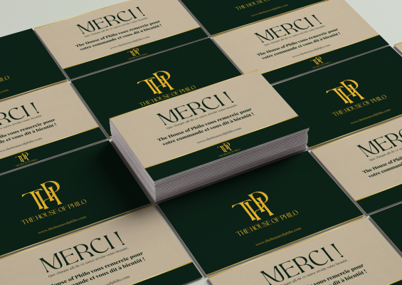 Design carte de remerciement